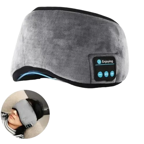 Adjustable Wireless Sleep Mask with Built-in Speakers and Microphone – MSL