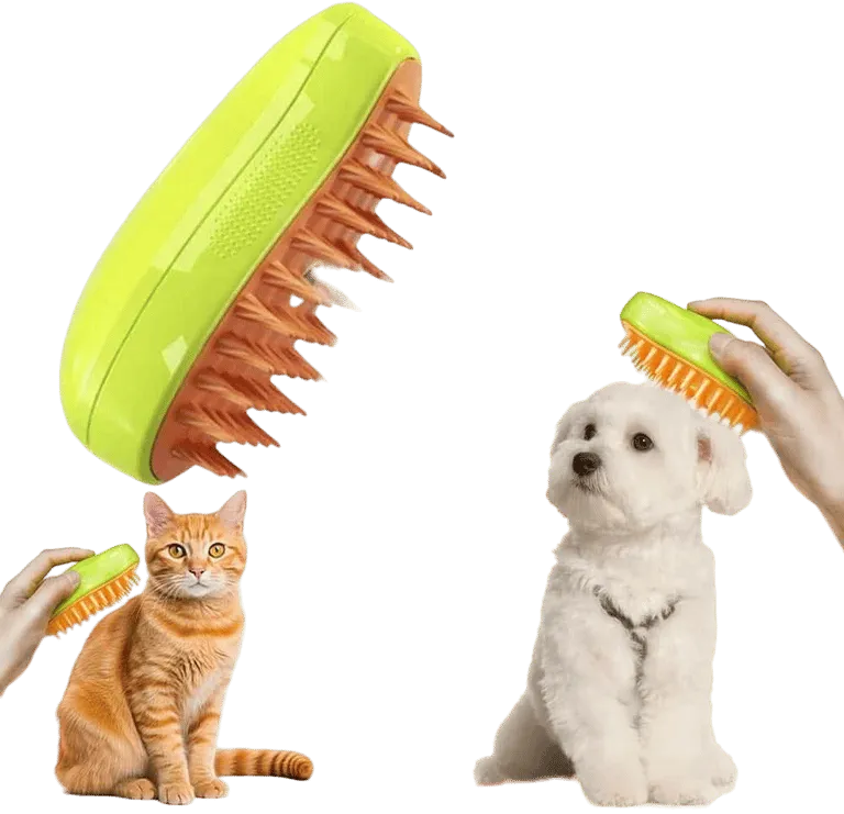 3-in-1 Electric Steam Brush for Cats and Dogs – MSL