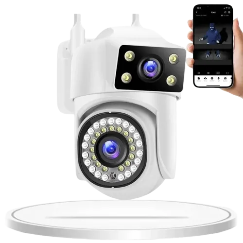 8MP 4K PTZ WiFi Camera Dual Lens AI Tracking Security Protection – MSL