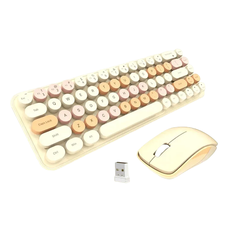 Mini Cute Gaming Keyboard Mouse Set 3 Gear DPI Rechargeable 2.4GHz – MSL