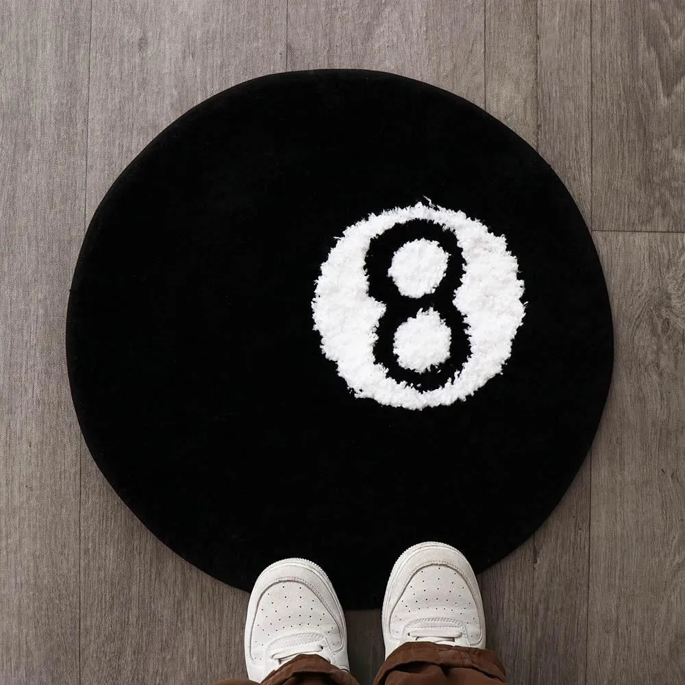 8 Ball Rug Indoor Home Accent Round Tufting – MSL