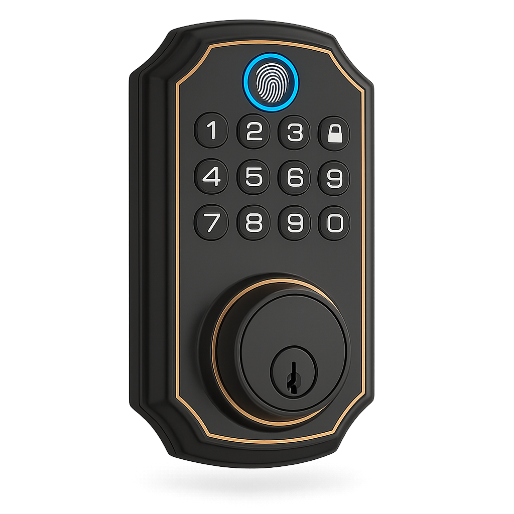 Smart Fingerprint Deadbolt Lock - Backlit Keypad, Auto Lock, Long Battery Life – MSL