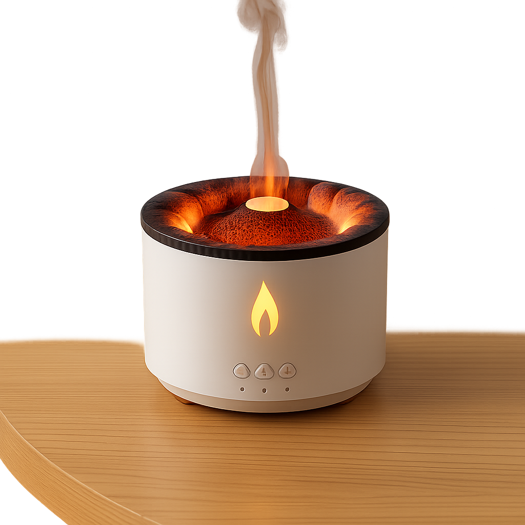 Flame Design Cool Mist Humidifier | 7 Color LED, USB, Aroma Diffuser – MSL