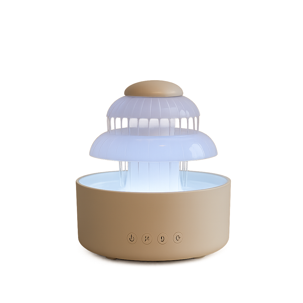 3-in-1 Flowing Water Humidifier | Aromatherapy, Night Light, Serene Ambiance – MSL