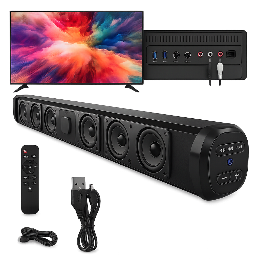 20W Wireless Bluetooth Sound Bar Speaker System – Immersive Surround Stereo – MSL