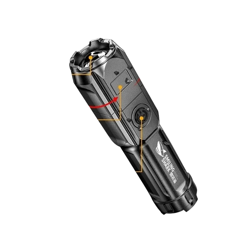Tactical LED Flashlight - 100000 Lumen, USB Rechargeable, Waterproof with Zoom – MSL
