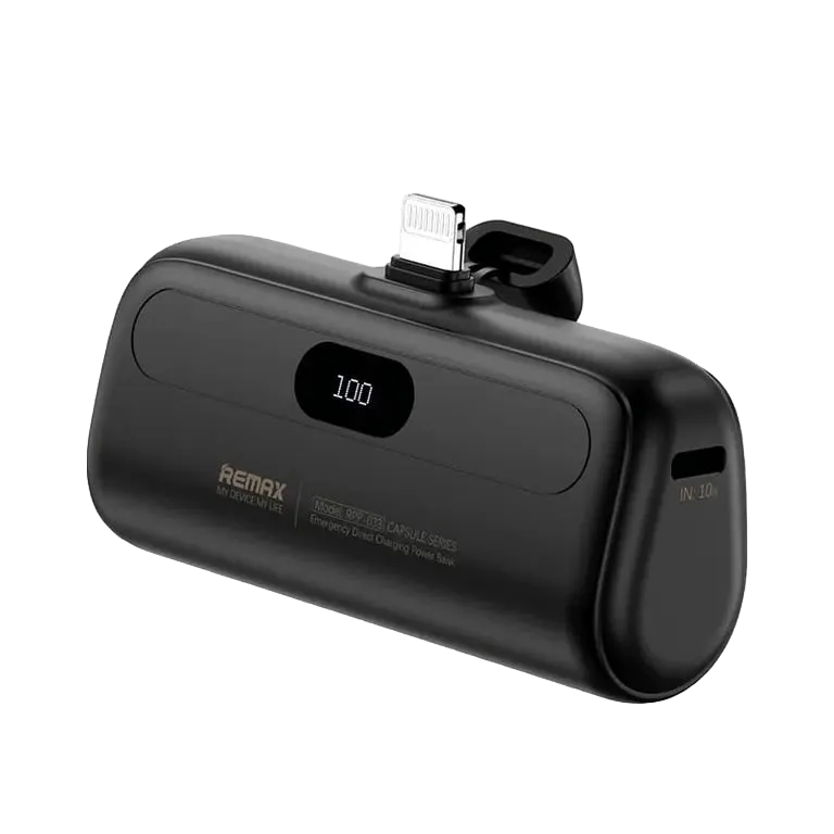 5000mAh Portable Power Bank with Built-in Cable – Universal Compatibility – MSL