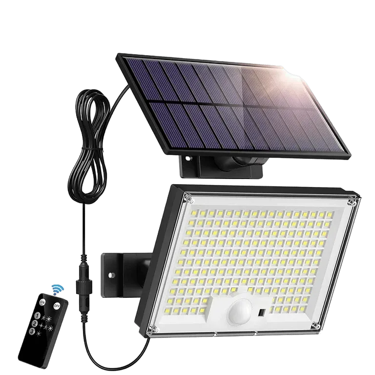 Outdoor Waterproof 172LED Solar Light with Motion Sensor & Remote Control – MSL