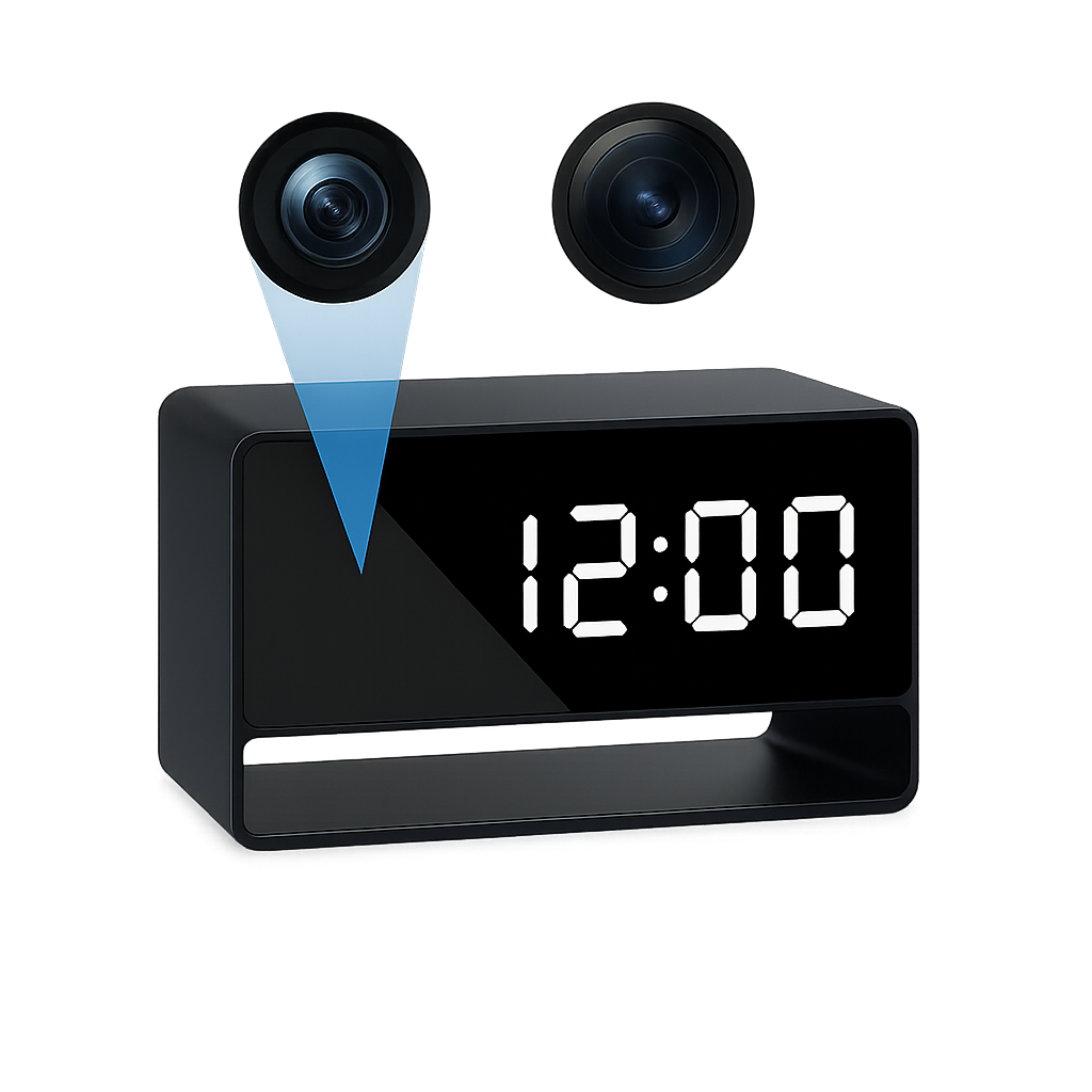 1080P HD Alarm Clock Mini Camera with WiFi, IR Night Vision and Motion Detection – MSL