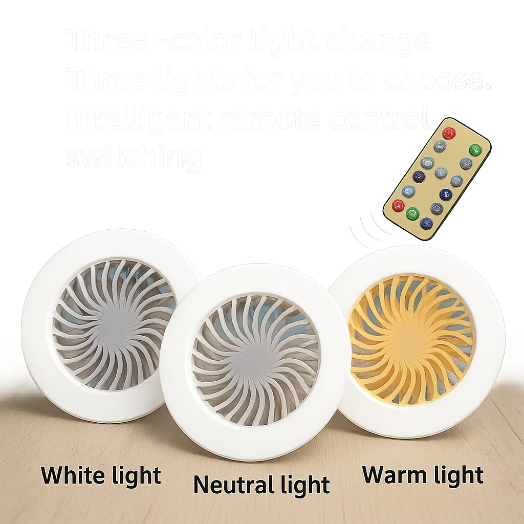 2-in-1 Smart Ceiling Fan with Remote Control and 3-Speed E27 Lighting Base – MSL