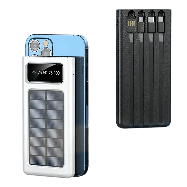 200000mAh Solar Power Bank - Dual USB Fast Charging Portable Battery – MSL
