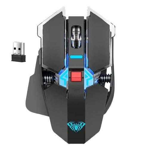 Wireless Rechargeable Mouse with Cool LED Lights - Mechanical E-sports Grade – MSL