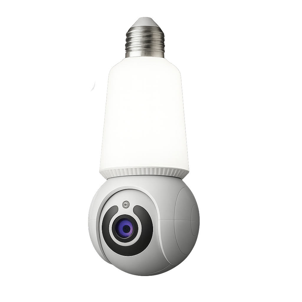 8MP WiFi Surveillance Bulb Camera with AI Tracking – MSL