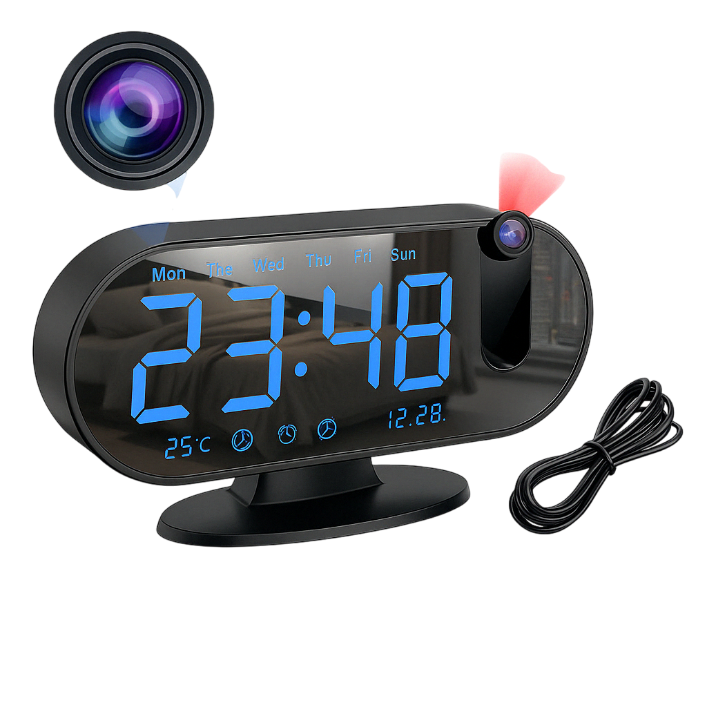 1080P WiFi Mini Camera Clock with Motion Detection – MSL