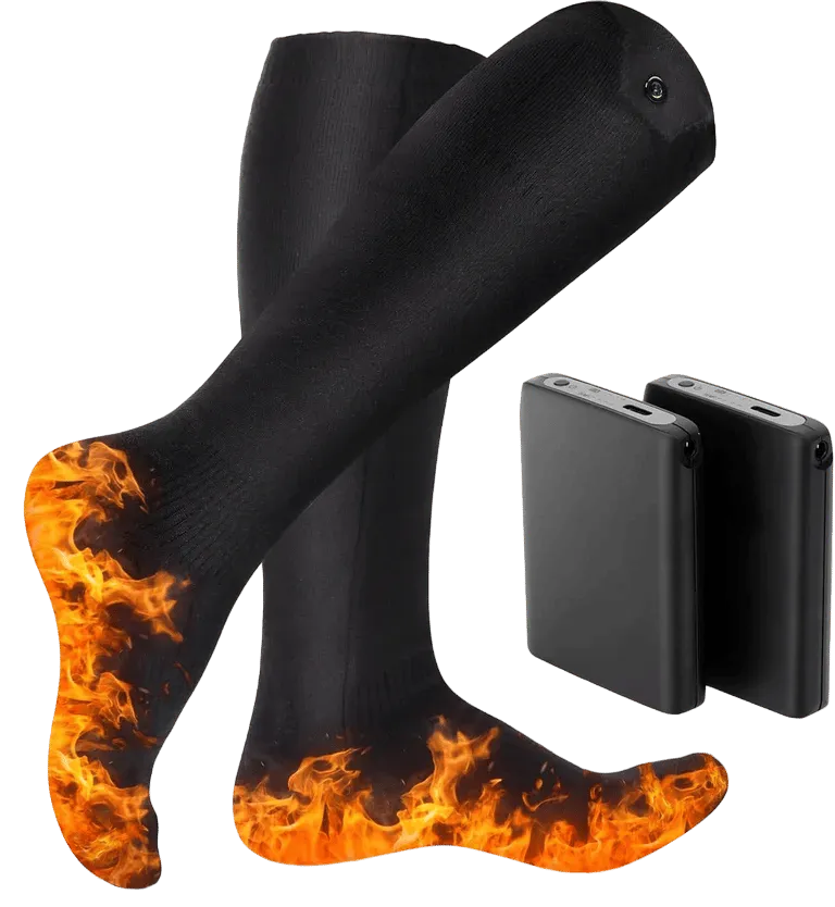 Electric Heated Socks with Adjustable 65°C Heat – MSL