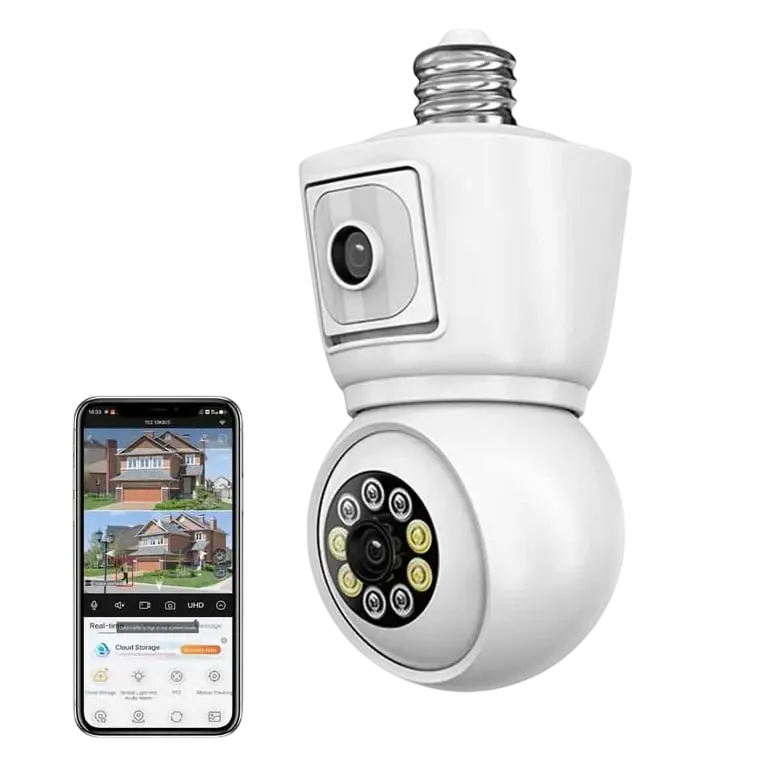 4K 8MP E27 Bulb WiFi Security Camera with Night Vision – MSL
