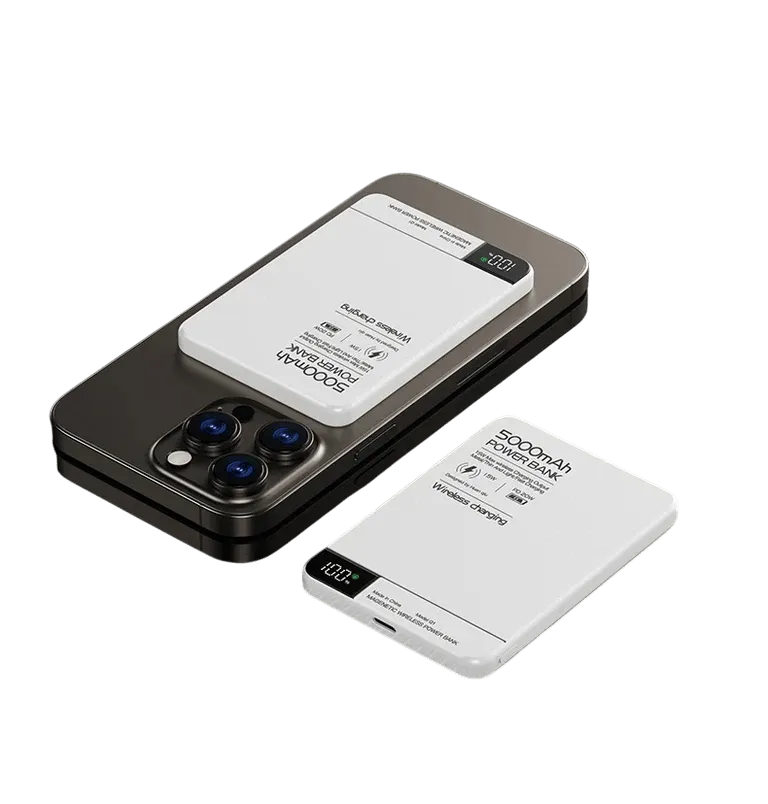 Ultra-Thin Magnetic Power Bank - 5000mAh Wireless Fast Charger – MSL