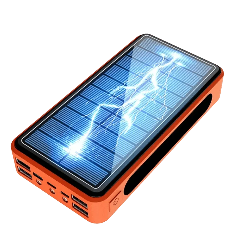 50000mAh Solar Power Bank with 4 USB Ports and Camping Light – MSL