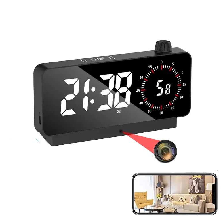 4K HD Mini Clock Camera with Motion Detection, Night Vision & WiFi Remote Viewing – MSL