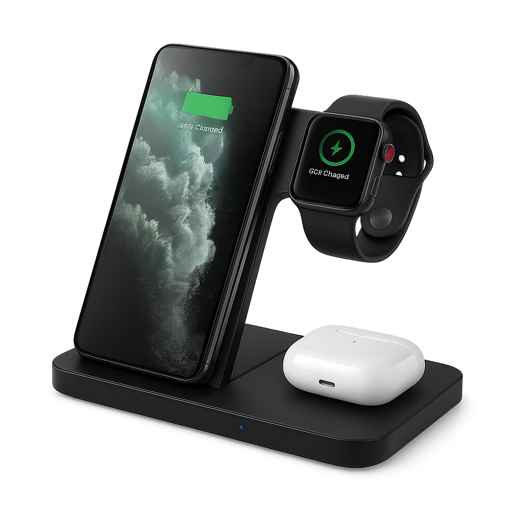 3-in-1 Fast Wireless Charger Stand – MSL